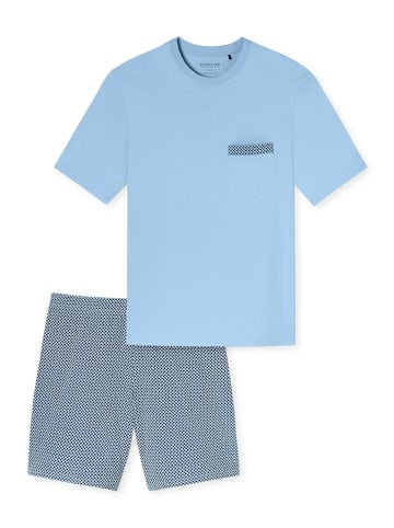 Schiesser Pyjama kurz für Herren in uni