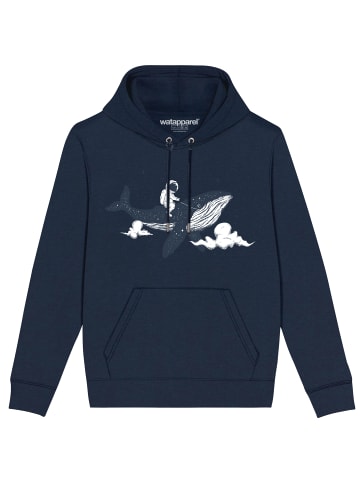 wat? Apparel Sweatshirt Spacewhale in Dunkelblau