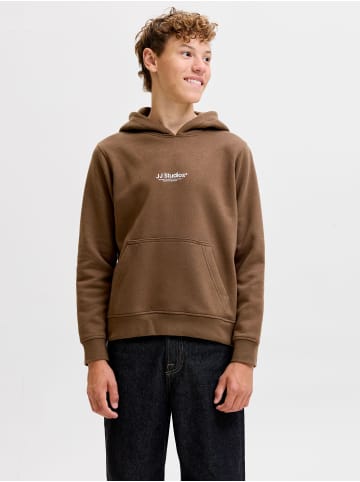 JACK & JONES Junior Kapuzenpullover in Cocoa