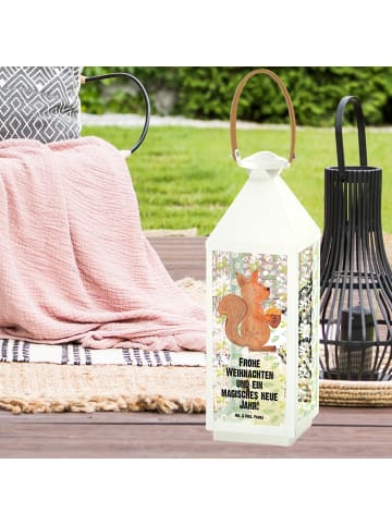 Mr. & Mrs. Panda Laterne Eichhörnchen Weihnachten mit Spruch in Transparent