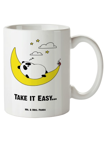 Mr. & Mrs. Panda Riesenkaffeetasse Panda Easy mit Spruch in Weiß