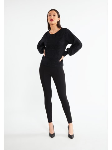 faina Damen Strickpullover in schwarz