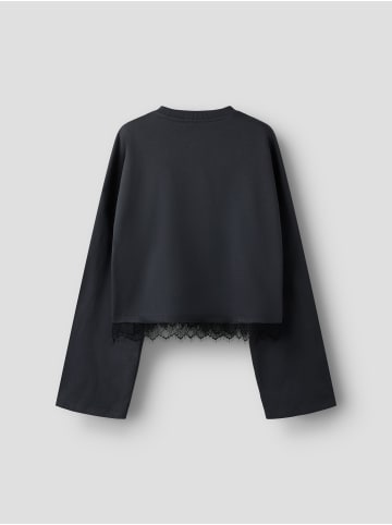 name it Oberteil mit langen Ärmeln in Black Oyster1