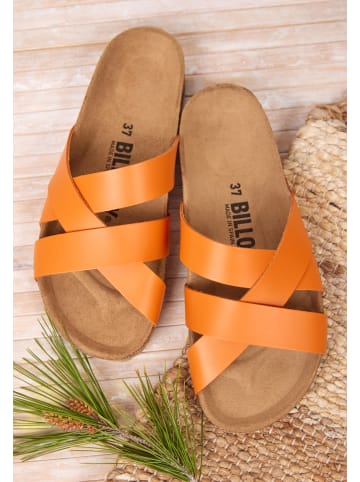 billowy Pantoletten in orange