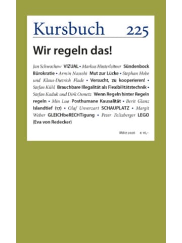 Kursbuch Kulturstiftung Buch - Kursbuch 225