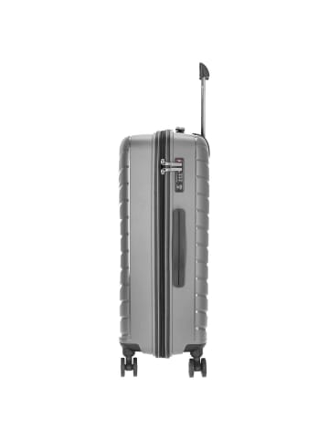 Check.In Orlando - 4-Rollen-Trolley 67 cm (gelb) in silber