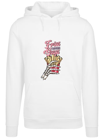 F4NT4STIC Hoodie Anti Valentinstag Fries in weiß