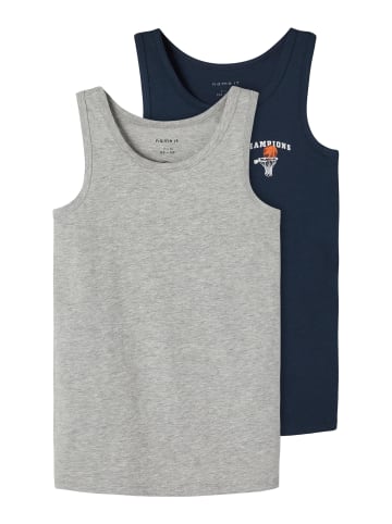 name it 2er Pack Unterhemden Basketball in Blau
