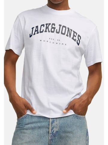 Jack & Jones T-Shirt Caleb Varsity in Weiß