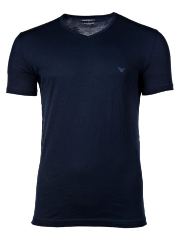 Emporio Armani T-Shirt 2er Pack in Blau/Grau