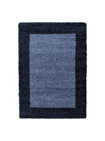 Teppich Boss Hochflor Teppich Lux Marineblau