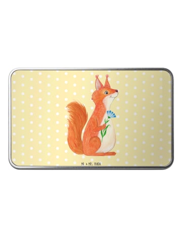 Mr. & Mrs. Panda Erinnerungsbox Eichhörnchen Blume ohne Spruch in Gelb Pastell