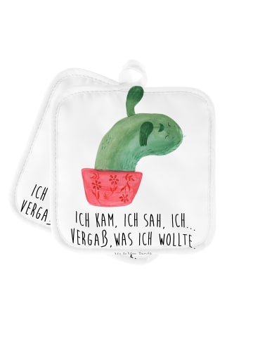 Mr. & Mrs. Panda Topflappen Kaktus Mama mit Spruch in Weiß