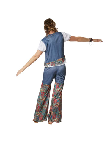 tectake Outfit in Jeans- und Ornamentenoptik, blau