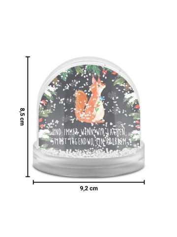 Mr. & Mrs. Panda Schneekugel Weihnachten Eichhörnchen Blume mit ... in Kreidetafel