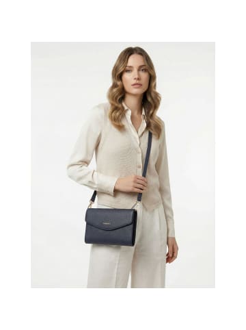 Lazarotti Bologna Leather Clutch Umhängetasche Leder 23 cm in navy