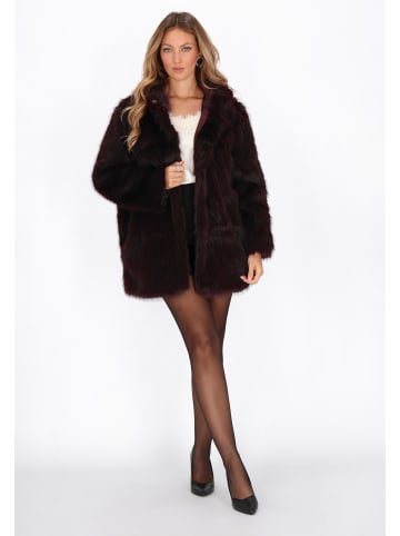 faina Coat in burgundy
