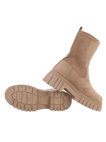 Ital-Design Stiefelette in Hellbraun