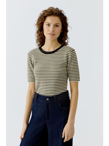 Oui Shirt in white green