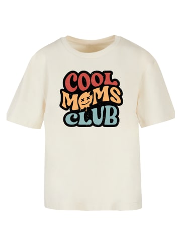 F4NT4STIC T-Shirt Cooler Moms Club Muttertag Retro Vibe in Whitesand