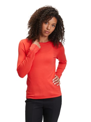 Betty Barclay Feinstrickpullover mit U-Boot-Ausschnitt in Poppy Red