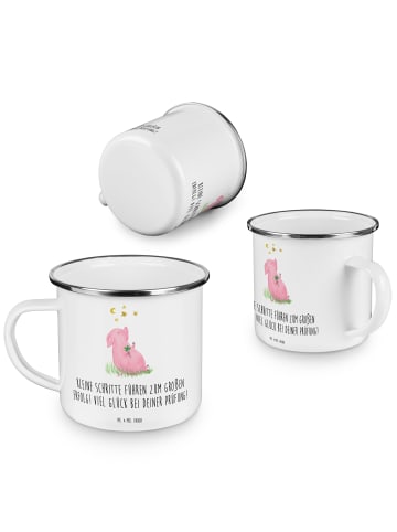 Mr. & Mrs. Panda Kaffeepott Prüfungen bestehen mit Spruch in Weiß