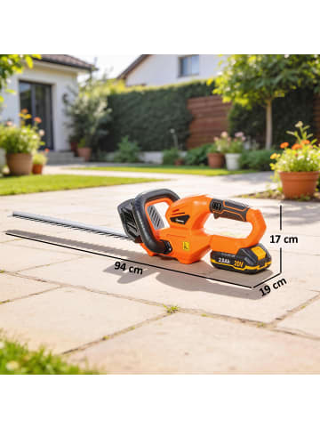 Outsunny Heckenschere,94L x 19B x 17H cm,Orange