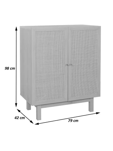 MCW Highboard M51, Walnuss-Optik