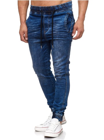 Tazzio Tazzio Herren Jeans Regular Fit im Jogger-Stil 17504 Blau S