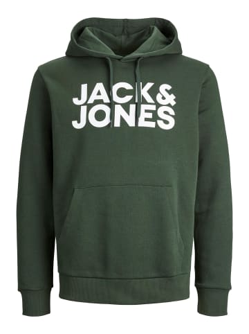 Jack & Jones Sweat Hoodie Kapuzen Pullover Sweatshirt JJECORP in Grün