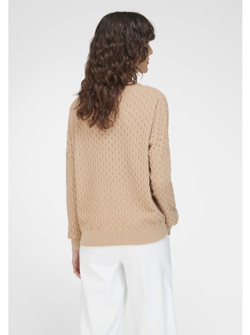 PETER HAHN Pullover cotton in beige