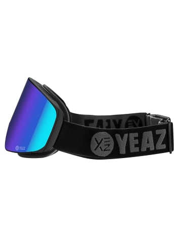 YEAZ APEX magnet-ski-snowboardbrille grün verspiegelt/schwarz in grün