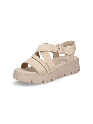 rieker Plateau Sandale in Beige