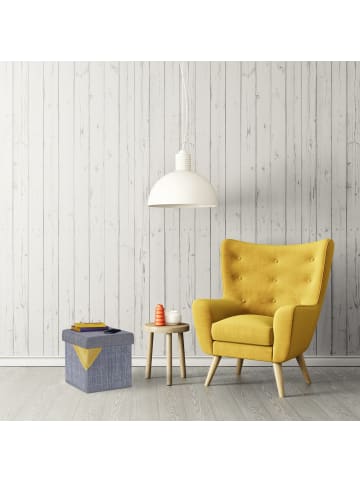 Sitzhocker in Grau - (B)35 x (H)36 x (T)35 cm