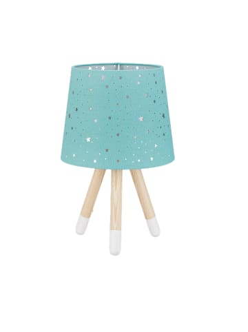 Tischlampe Sterne in Mint - (H)40 x Ø25,5 cm