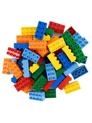 LEGO DUPLO® 2x4 Bausteine Bunt 80x Teile - ab 18 Monaten in multicolored