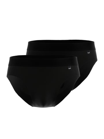 Götzburg Slip  2Er Pack X-Lastic in schwarz-dunkel-uni