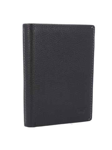 Prato Geldbörse RFID Leder 10 cm schwarz