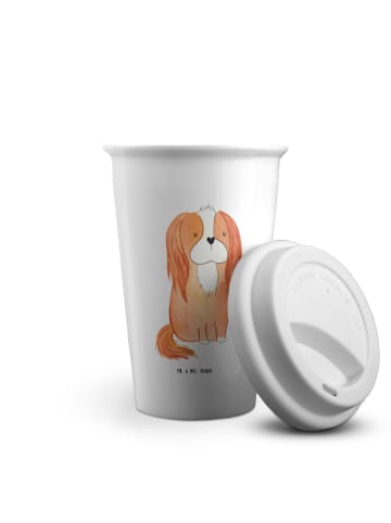 Mr. & Mrs. Panda Kaffeebecher Hund Cavalier King Charles Spaniel... in Weiß