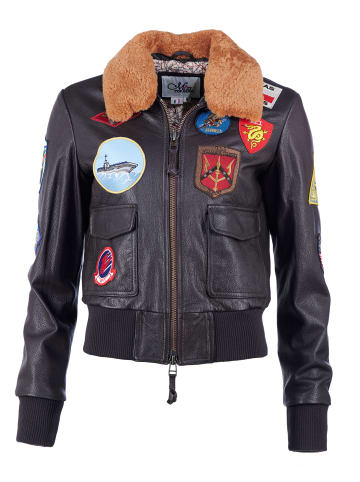 TOP GUN Lederblouson TG20212520 in braun