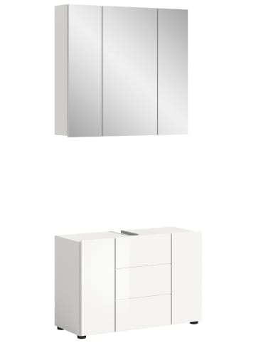 ebuy24 Badmöbelset Vira Weiß 82 x 34 cm