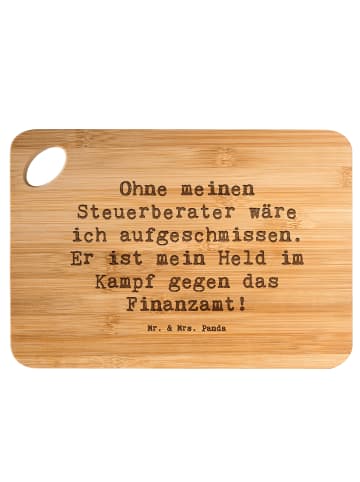 Mr. & Mrs. Panda Holzbrettchen Spruch Steuerberater Held mit Spruch in Braun