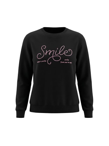 Swirly Women Sweatshirt in Black