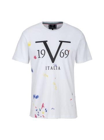 19V69 Italia by Versace Rundhalsshirt Leonardo in weiß