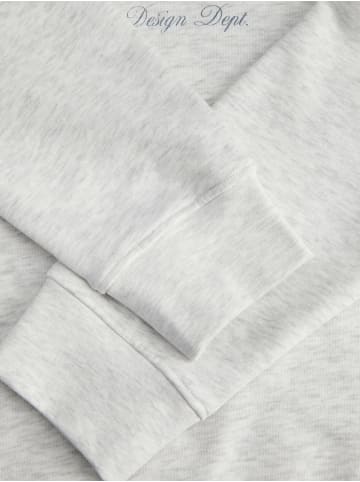 JACK & JONES Junior Casual Sweatshirt Rundhals JJDEVIN in white melange