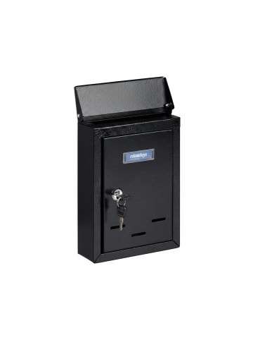 relaxdays Briefkasten in Schwarz