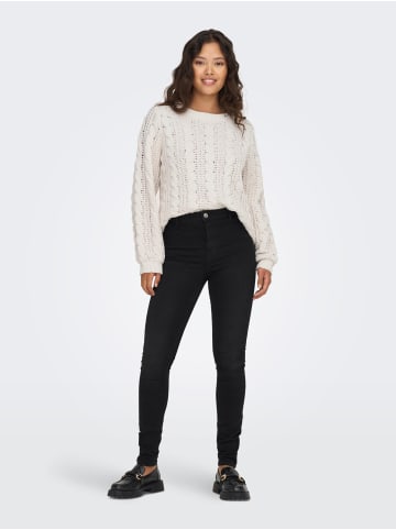 JACQUELINE de YONG Pullover Flauschiger Stehkragen Sweater Gestrickt JDYJOLA in Weiß-3