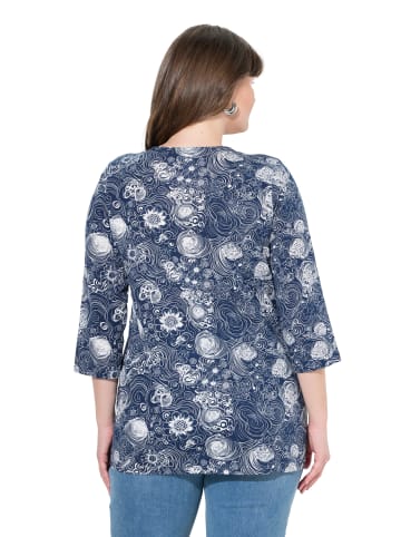 Ulla Popken Shirt in navy blau