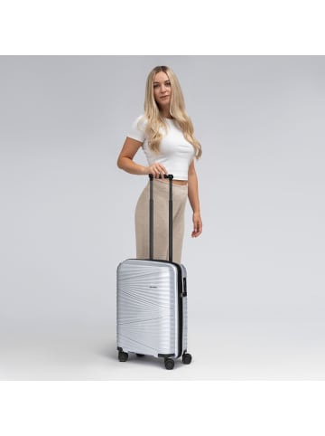 Pactastic Collection 02 THE CABIN 4 Rollen Kabinentrolley 55 cm silver metallic 2