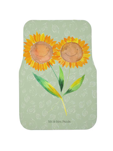 Mr. & Mrs. Panda Autoteppich Blume Sonnenblume ohne Spruch in Blattgrün